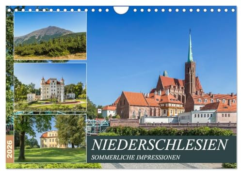 NIEDERSCHLESIEN Sommerliche Impressionen (Wandkalender 2026 DIN A4 quer), CALVENDO Monatskalender: Geschichtsträchtige Orte und Idylle (CALVENDO Orte)