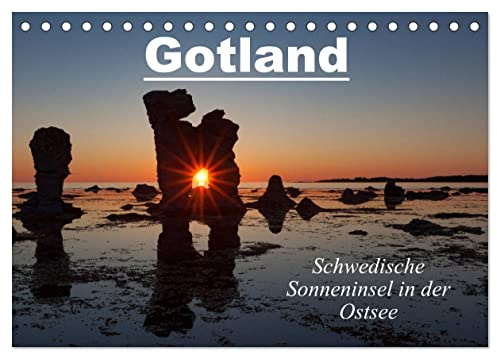 Gotland - Sonneninsel in der Ostsee (Tischkalender 2026 DIN A5 quer), CALVENDO Monatskalender: Insel Gotland - die Perle Schwedens (CALVENDO Orte)