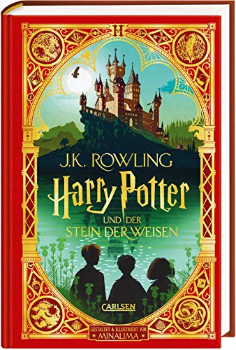 Harry Potter und der Stein der Weisen (Papierkunst-Edition mit 3D-Aufklapp-Elementen 1): Farbig illustrierte Schmuckausgabe mit Goldprägung und Pop-Up-Elementen