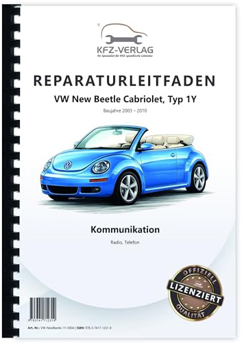 VW New Beetle Cabrio 1Y (03-10) Kommunikation Radio Telefon Reparaturanleitung