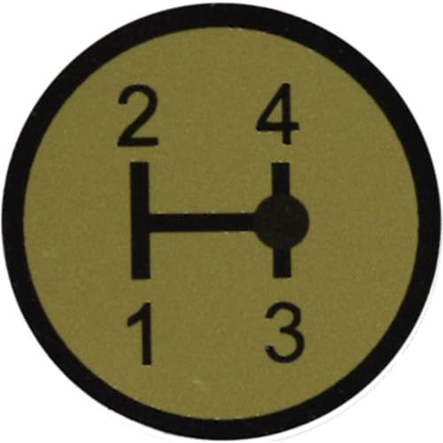 Deutz Baureihe 06 Aufkleber Schaltschema (Nr. 2) Traktor Aufkleber Klebefolie