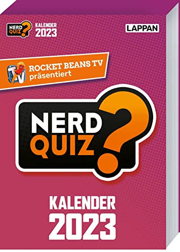 Rocket Beans TV – Nerd Quiz-Kalender 2023 mit Fragen rund um Games, Filme und Popkultur: 365 neue Nerd-Fragen für 2023!