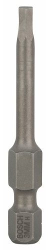 Bosch Professional Bit Extra-Hart für Innensechskant-Schrauben (HEX3, Länge: 49 mm, 3 Stück), 2607001732