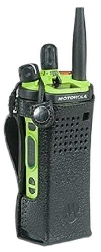 PMLN5876 - Motorola Leather Carry Case with 3 fixed belt loop for short batteries, Radio Not included