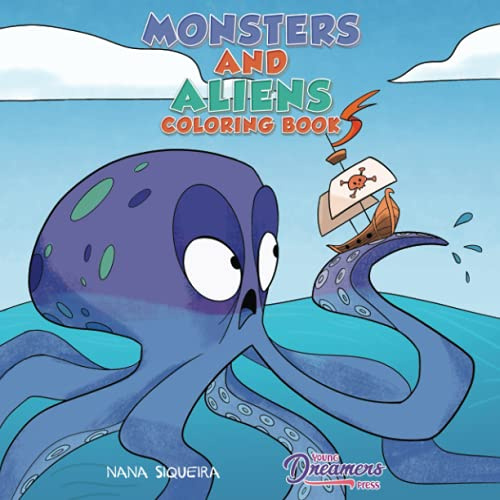 Monsters and Aliens Coloring Book: For Kids Ages 4-8