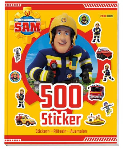 Feuerwehrmann Sam: 500 Sticker - Stickern - Rätseln - Ausmalen: Activitybuch mit Stickern