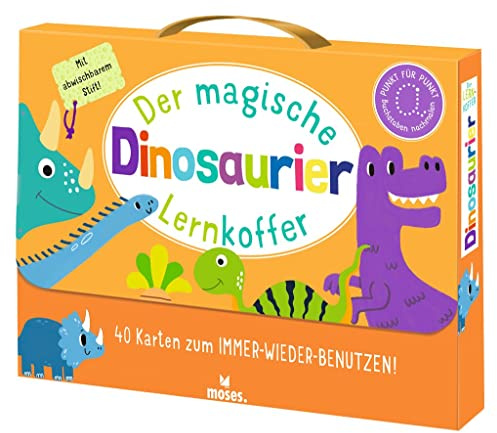 Der magische Lernkoffer Dinosaurier: Mit Karten zum immer-wieder-benutzen: 40 Karten zum IMMER_WIEDER_BENUTZEN!
