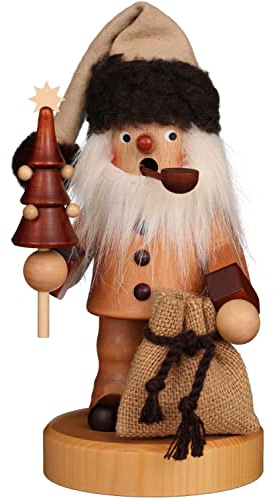 Räuchermännchen Weihnachtsmann natur - 20,0cm - Original Erzgebirge Räuchermann - Christian Ulbricht