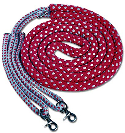 WALDHAUSEN Longierhilfe rot/grau Longiertrainingssystem Gr. Vollblut 031/36A