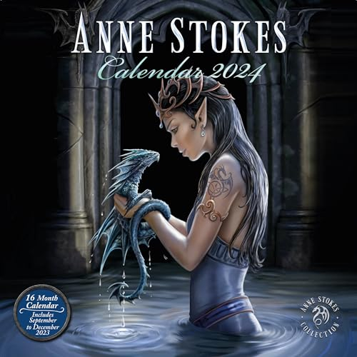 Anne Stoke Kalender 2024 - Ein Monat je Seite 30cm x 30cm Offizielles Lizenzprodukt Multi colour