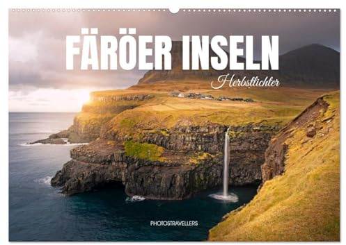 FÄRÖER INSELN - Herbstlichter (Wandkalender 2026 DIN A2 quer), CALVENDO Monatskalender: Der Herbst ist die Ockerzeit (CALVENDO Natur)