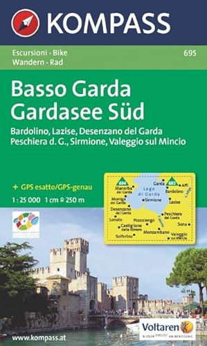 Basso Garda - Gardasee Süd: Wanderkarte mit Radrouten. GPS-genau. 1:25000 (KOMPASS Wanderkarte, Band 695)