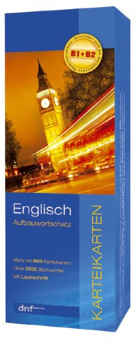 Aufbauworschatz Englisch, Karteikarten: Karteikarten Wortschatz