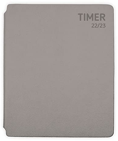 Trötsch Schülerkalender Soft-Touch Grau 2022/2023: Schulplaner Hausaufgabenheft Timer Terminkalender