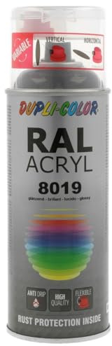 Dupli-Color 350566 RAL-Acryl-Spray 8019, 400 ml, Graubraun Glanz