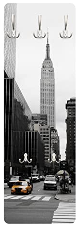 Bilderwelten Garderobe New York - Empire State Building, Größe HxB:105cm x 34cm
