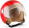 SOXON® SK-55 „Red“ · Kinder Jet-Helm · Motorrad-Helm Kinder-Helm Roller-Helm Kids Scooter-Helm Vespa Bobber Mofa-Helm Chopper Retro · ECE 22.05 Visier Schnellverschluss SlimShell Tasche XXS (49-50cm)