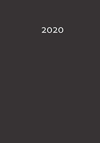 2020: Kalender / Wochenkalender - BLACK / Schwarz - DIN A5 (eine Woche pro Doppelseite)