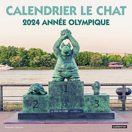 Le chat calendrier annee olympique 2024
