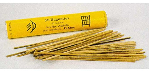 50 baguettes de bambou dites Tiges d'Achillée pour consulter le Yi King