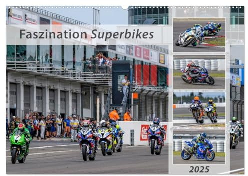 Faszination Superbikes (Wandkalender 2025 DIN A2 quer), CALVENDO Monatskalender