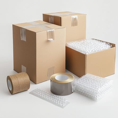 TELECAJAS | Kit de Mudanza Esencial para Familias | Incluye Cajas de Cartón, Plástico de Burbujas y Material de Embalaje (Pack Esencial)