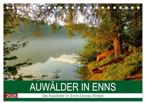 Auwälder bei Enns (Tischkalender 2026 DIN A5 quer), CALVENDO Monatskalender: Ein Jahr geht durch die Auwälder an Enns und Donau (CALVENDO Natur)