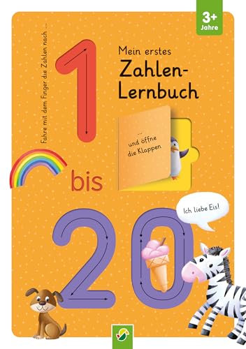 Mein erstes Zahlen Lernbuch mit Spurrillen und Klappen: Fingerspurenbuch mit Klappen I Ab 3 Jahren