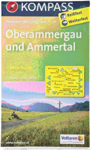 Oberammergau und Ammertal: Wanderkarte mit Aktiv Guide, Radwegen und Loipen. GPS-genau. 1:35000 (KOMPASS Wanderkarte, Band 5)