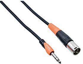 Bespeco SLSM450 Cavo per Speaker Attivo Jack Trs/Xlr M, 4.5 mt