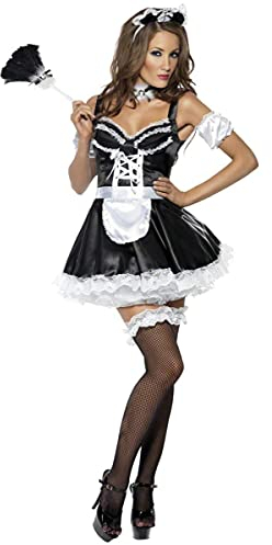 Smiffys Déguisement soubrette sexy à corsage femme - Noir - L