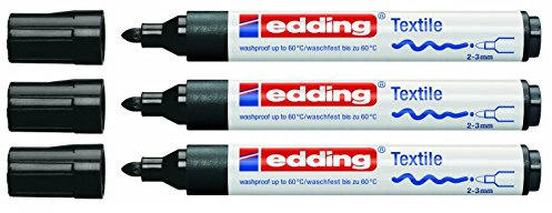 e-4500 CR Textilmarker schwarz