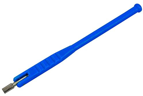 Ventilzieher mit Eindrehaufsatz - Ventil Einzieh Hebel Werkzeug - Ventilhebel Reparatur Autoreifen - Werkzeug zum Reifenventil Einzieh aus Kunststoff VP-5