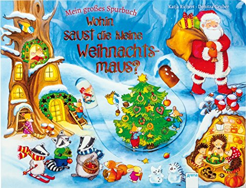 Wohin saust die kleine Weihnachtsmaus?: Mein großes Spurbuch
