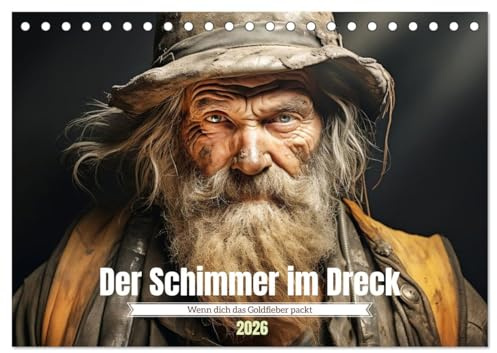 Der Schimmer im Dreck (Tischkalender 2026 DIN A5 quer), CALVENDO Monatskalender: Wenn dich das Goldfieber packt (CALVENDO Wissenschaft)