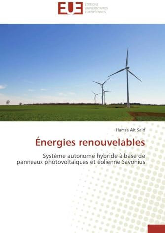 Énergies renouvelables: Système autonome hybride à base de panneaux photovoltaïques et éolienne Savonius