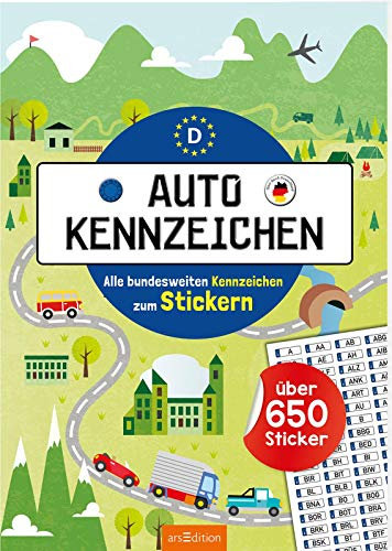 Autokennzeichen – Alle bundesweiten Kennzeichen zum Stickern: Über 650 Sticker
