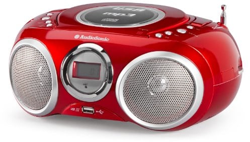 AudioSonic CD-570 CD Stereoradio (MP3, USB 2.0) rot