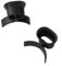 Rock Shox 00.4315.020.010 Cable/Hose Line Guide - Black, Quantity 2