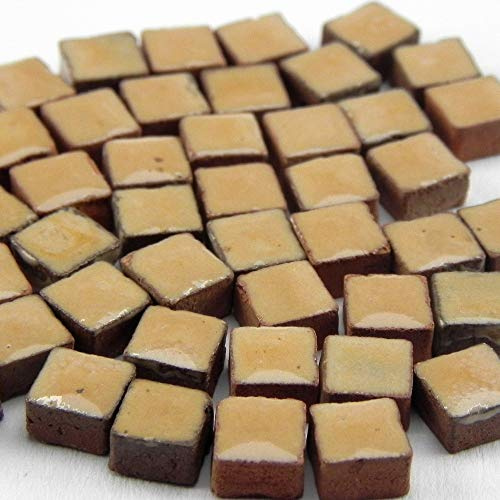 Micro Mosaic Tiles 3/16inch 5x5mm, 1000 pcs, Brown Beige, RC06