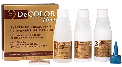 Decolor Time, Despigmentante Sistema para eliminar el color permanente del pelo coloreado