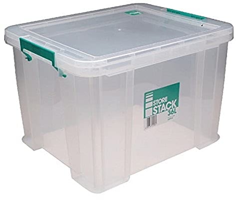 StoreStack 36 Litre Storage Box W480xD380xH320mm Clear RB90124