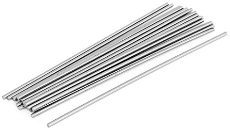 sourcing map 20Stk. Stahl Rund Lager Stange Drehbank Werkzeug 1.8mm Dmr. 100mm Lang