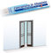 Zanzariera 2 porte battente 150x240cm riducibile marrone telaio alluminio 0954