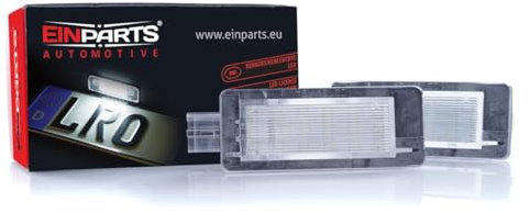 EinParts Kennzeichenbeleuchtung EP92 Canbus 6000K für Captur 2013-Heute Espace IV 2002-2010 Fluence 2009-Heute Latitude 2010-2015 Modus/Grand Modus 2008-2012 Scenic II/III 2003-Heute Zoe