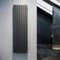 Radiateur plat design 1800 x 539 mm, anthracite, panneau vertical, raccord central, monocouche