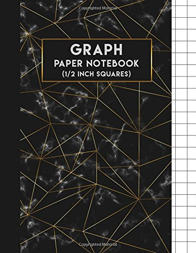 Graph Paper Notebook: 1/2 Inch (0.50 Square Quad Ruled) - Over 100+ Pages Large Print 8.5x11 Graphing Notebook: Composition Graph Paper Notebook: Volume 2