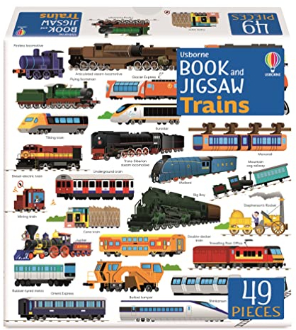 Usborne Book and Jigsaw Trains