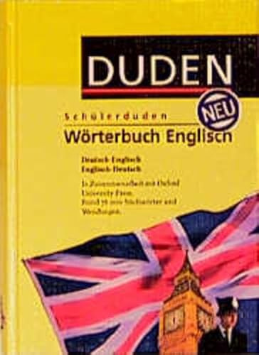 (Duden) Schülerduden, Wörterbuch Englisch: Deutsch-Englisch/Englisch-Deutsch