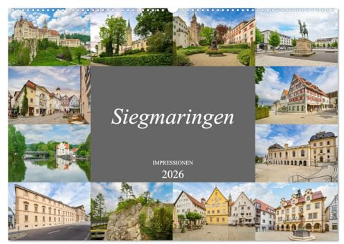 Sigmaringen Impressionen (Wandkalender 2026 DIN A2 quer), CALVENDO Monatskalender: Eine wunderschöne Stadt wie aus dem Märchenbuch (CALVENDO Orte)